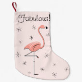 Flamingo Pink Fabulous! Strumpf Kleiner Weihnachtsstrumpf (Vorderseite)