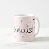 Flamingo Pink 'Fabulous' Tasse (VorderseiteRechts)