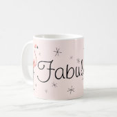 Flamingo Pink 'Fabulous' Tasse (Vorderseite Links)