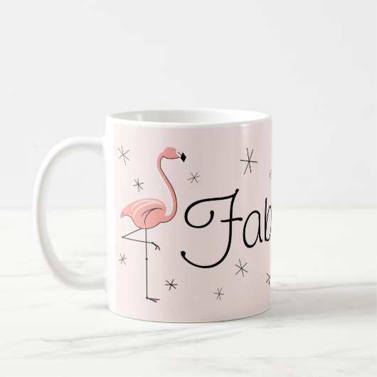 Flamingo Pink 'Fabulous' Tasse (Links)