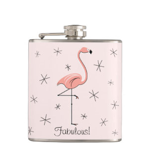 Flamingo Pink Fabulous verpackt Flasche! Flachmann