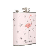 Flamingo Pink Fabulous verpackt Flasche! Flachmann (Rechts)