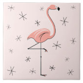 Flamingo Pink Fliese (Vorderseite)