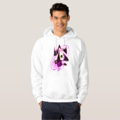 Flamingo Pink Galaxy Hoodie (Vorne ganz)