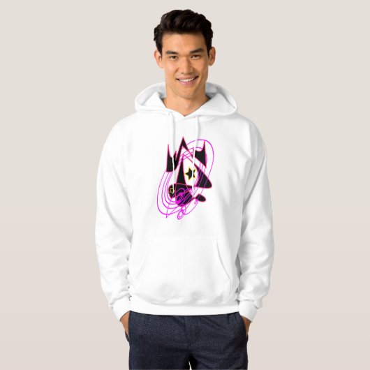 Flamingo Pink Galaxy Hoodie (Vorne ganz)