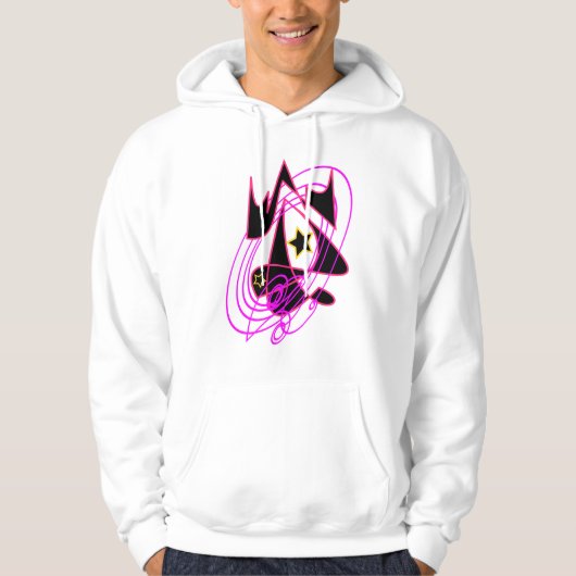 Flamingo Pink Galaxy Hoodie (Vorderseite)