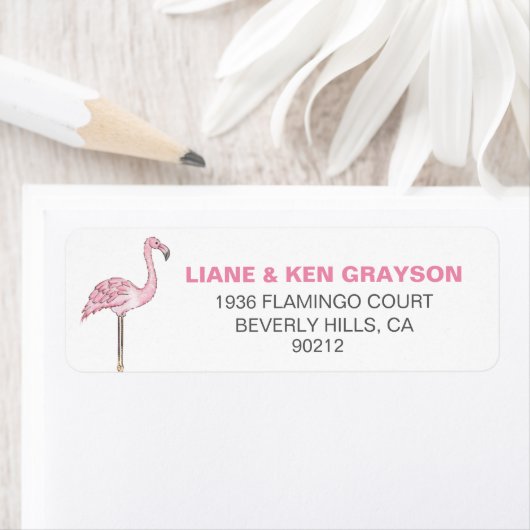 Flamingo Pink Gray Moderne Saubere (Insitu)