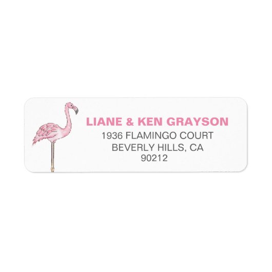 Flamingo Pink Gray Moderne Saubere (Vorne)