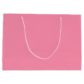 Flamingo Pink Große Geschenktüte (Rückseite)