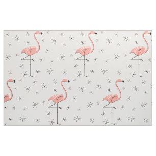 Flamingo Pink große Muster Stoff