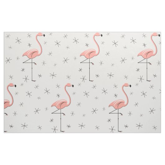Flamingo Pink große Muster Stoff (Fat Quarter (45,7 x 55,9 cm))