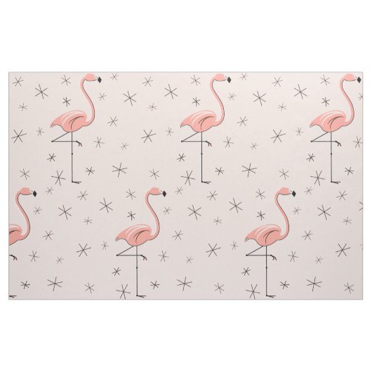 Flamingo Pink große Muster Stoff (Fat Quarter (45,7 x 55,9 cm))