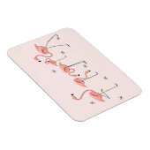 Flamingo Pink Group Magnet flexibel (Rechte Seite)