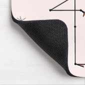 Flamingo Pink Mousepad (Ecke)