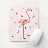 Flamingo Pink Mousepad (Mit Mouse)