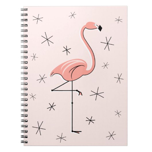 Flamingo Pink Notebook Notizblock (Vorderseite)