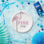 Flamingo Pink Party Modernere Sauberkeit Pappteller (Party)