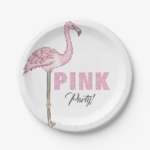 Flamingo Pink Party Modernere Sauberkeit