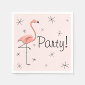 Flamingo Pink Party, Papierservietten (Vorderseite)