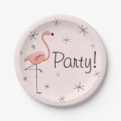 Flamingo Pink Party! Pappteller (Vorderseite)