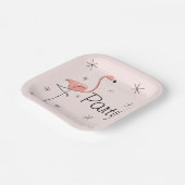 Flamingo Pink Party! Pappteller (Gewinkelt)