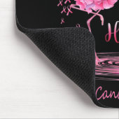 Flamingo Pink Ribbon Butterflies Brustkrebs Awa Mousepad (Ecke)