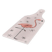 Flamingo Pink Schneidpaddel Schneidebrett (Ecke)