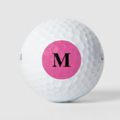 Flamingo Pink Solid Color Golfball (Vorderseite)