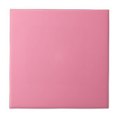 Flamingo Pink Solid Color | Klassisches Elegant Fliese (Vorderseite)