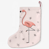 Flamingo Pink Strumpf Kleiner Weihnachtsstrumpf (Rückseite)
