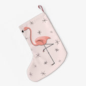 Flamingo Pink Strumpf Kleiner Weihnachtsstrumpf (Rückseite (Hängend))