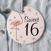 Flamingo Pink 'Sweet 16' Taste Button (Beispiel)