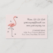Flamingo Pink - Text auf der Visitenkarte (Rückseite)
