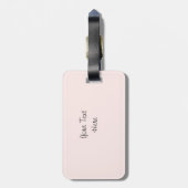 Flamingo Pink "Text" Gepäckanhänger (Rückseite vertikal)