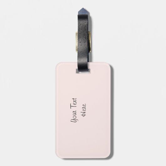 Flamingo Pink "Text" Gepäckanhänger (Rückseite vertikal)