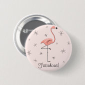 Flamingo Pink 'Text'-Taste Button (Vorne & Hinten)