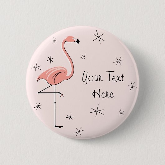 Flamingo Pink 'Text'-Taste Button (Vorderseite)