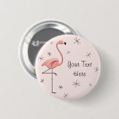 Flamingo Pink 'Text'-Taste Button (Vorne & Hinten)