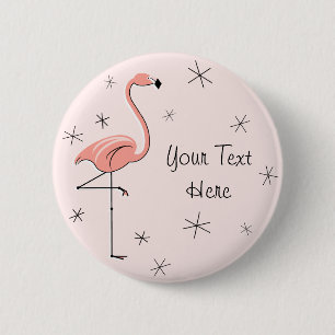 Flamingo Pink 'Text'-Taste Button