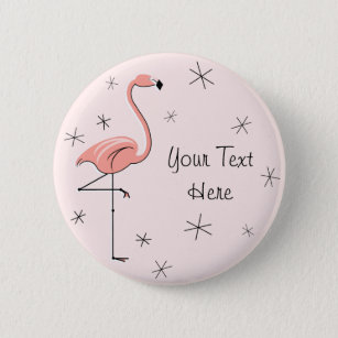 Flamingo Pink 'Text'-Taste Button