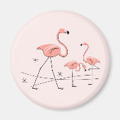 Flamingo Pink Trio 2 Magnet (Vorne)