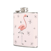Flamingo Pink, umhüllter Kolben Flachmann (Links)