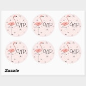 Flamingo Pink VIP Aufkleber (Blatt)