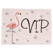 Flamingo Pink 'VIP Geschenktasche groß Große Geschenktüte (Rückseite)