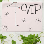 Flamingo Pink VIP Küchentuch (Gefaltet)