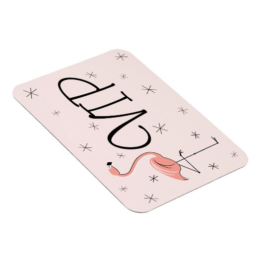 Flamingo Pink VIP-Magnet flexibel Magnet (Rechte Seite)