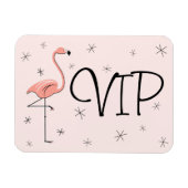 Flamingo Pink VIP-Magnet flexibel Magnet (Horizontal)