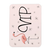 Flamingo Pink VIP-Magnet flexibel Magnet (Vertikal)