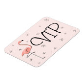 Flamingo Pink VIP-Magnet flexibel Magnet (Linke Seite)