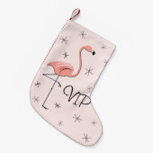 Flamingo Pink VIP Strumpf einseitig Kleiner Weihnachtsstrumpf (Vorderansicht (hängend))